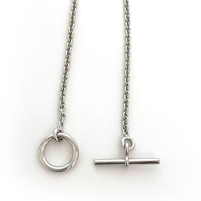 Hermes Bracelet Mini Chaine D'ancre Chain White Gold WG