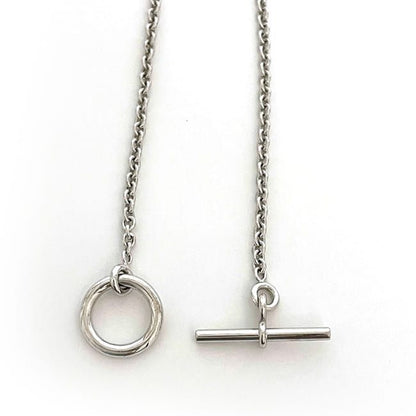 Hermes Bracelet Mini Chaine D'ancre Chain White Gold WG