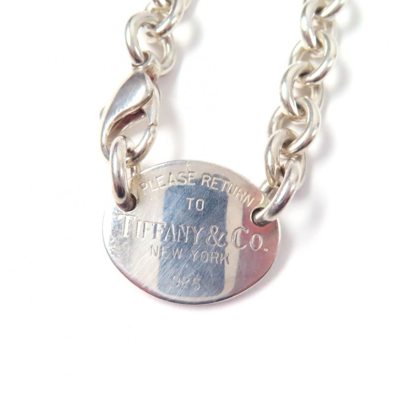 Tiffany & Co Tiffany & Co Oval Tag Necklace Choker Accessory Sv925