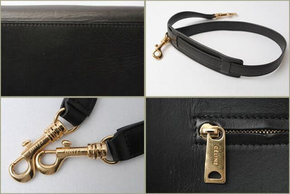 Celine Handbag Shoulder Bag Celine Trapeze 169543 Blue Sand Beige Black 2-way