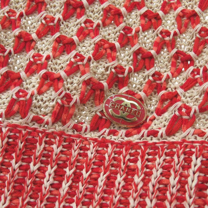 Chanel Cruise Line Knit V-neck P56232k07352 Silk/cotton Red 1430 Chanel