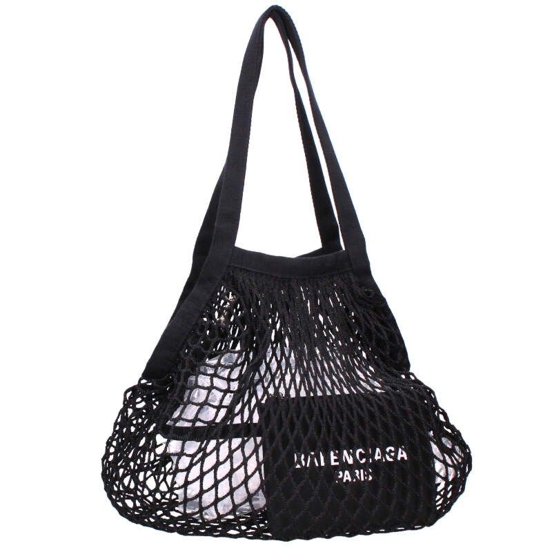 Balenciaga 24SS 792851 24 7 Medium Bag Fishnet Tote Bag Men's