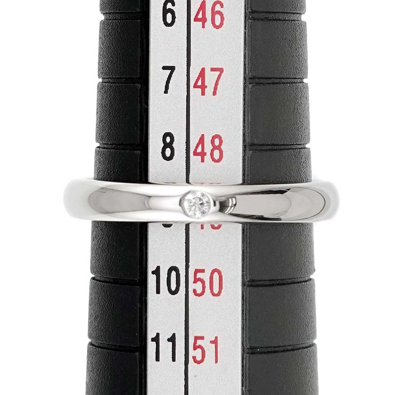 Tiffany & Co Tiffany & Co Stacking Band Ring #9 Ring Diamond 1P Pt Platinum