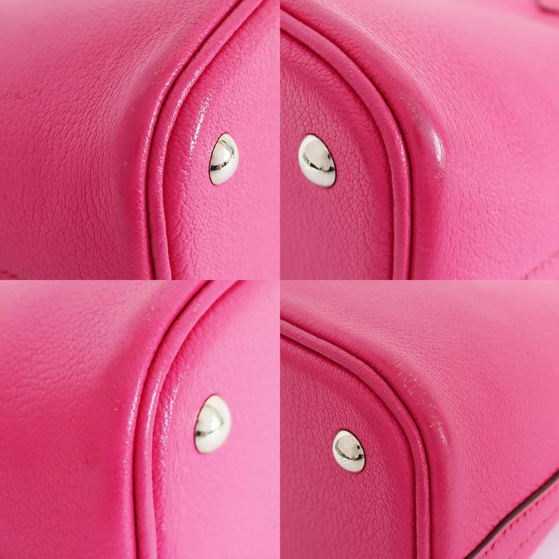 Hermes Bolide 27 Handbag Shoulder Bag Pink Silver Hardware K