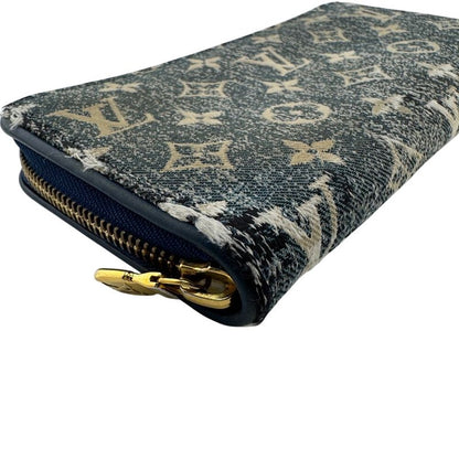 Louis Vuitton M81226 Zippy Wallet Round Zipper Jacquard Denim Monogram Long