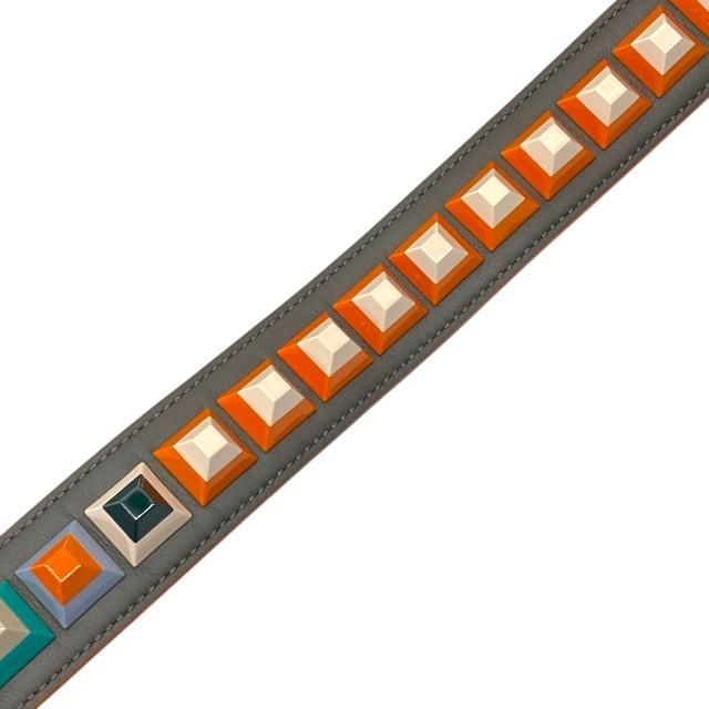 Fendi Strap You Long Shoulder Strap Accessories For Bags Leather Studded