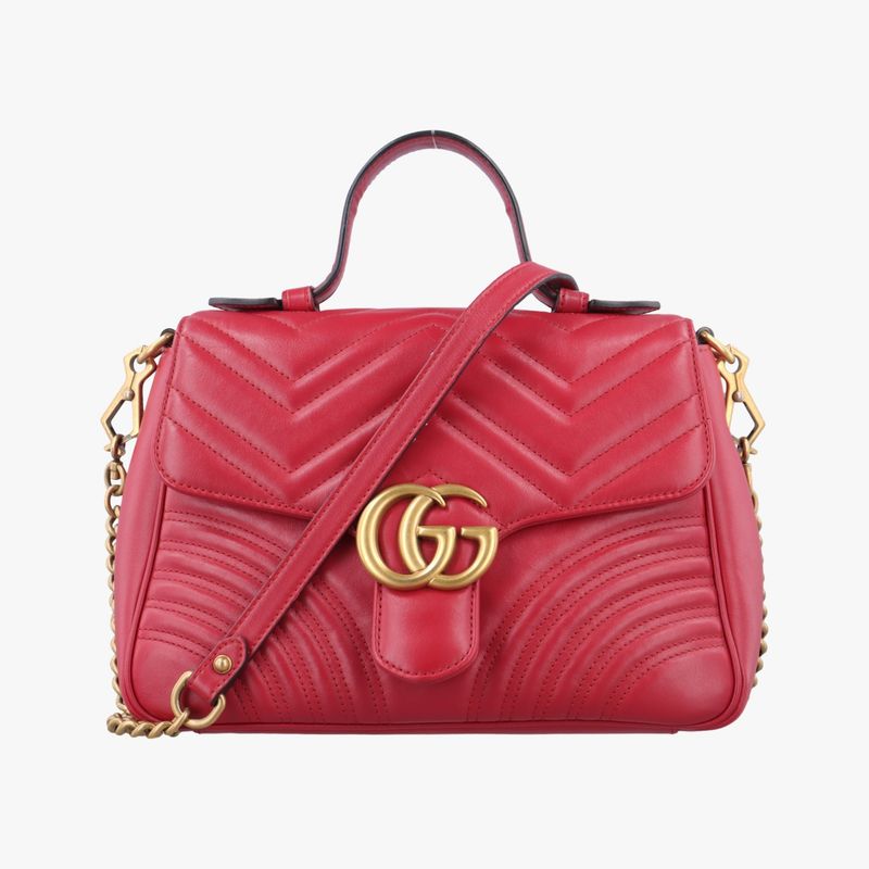 Guccigg Marmont Red Leather 498110 F024930433