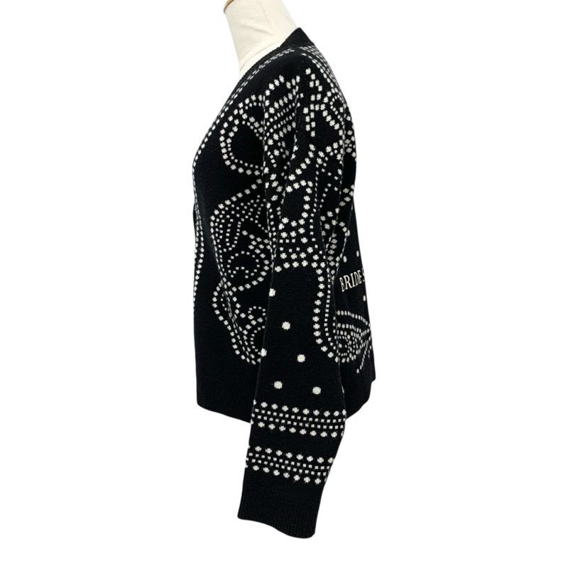 Hermes Top Cashmere Cotton Black White Brid De Gala Embroidery