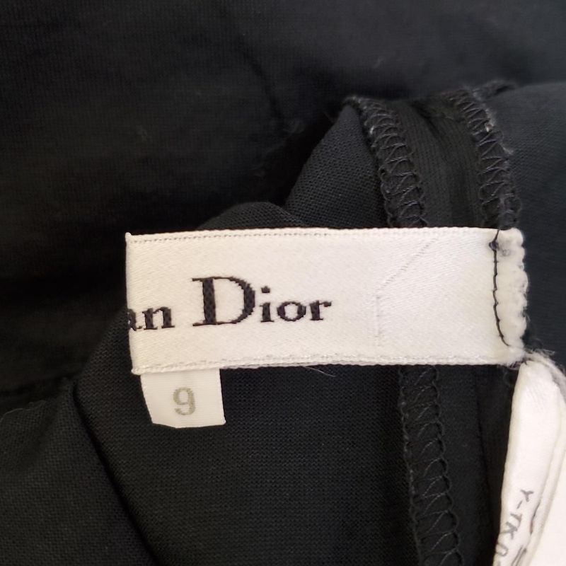 Dior/christian Dior Sleeveless Cut & Sewn Size 9 M Women - Black Crew Neck/embro