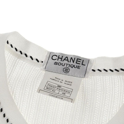 Chanel Knit Coco Button Short Sleeve Cardigan