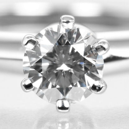 Tiffany & Co Solitaire 0.39ct Vs1/e/goog Pt950platinum X Diamond #6.5 Ladies