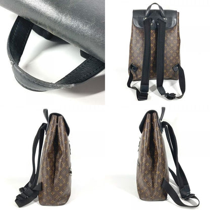 Louis Vuitton Backpack Sac Parc M40637 Monogram Macassar Canvas Brown