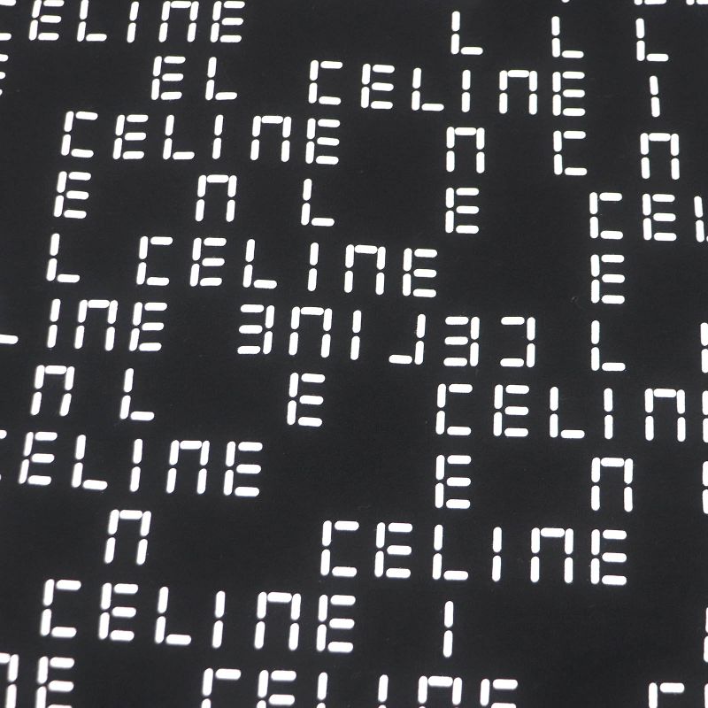 Celine 22AW 2x651637o Cotton Digital Logo Print Crew Neck Loose Short Sleeve