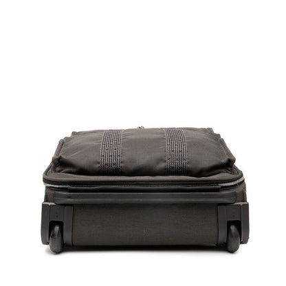 Hermes Her Line Herbag Carry Bag Suitcase Gray Silver Hardware Canvas Travel
