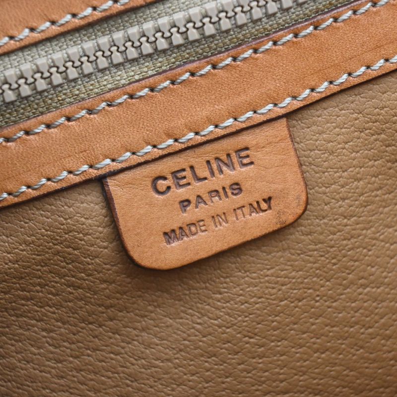 Celine Shoulder Bag Macadam Circle Charm Pvcleather 67kb003