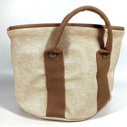 Hermes Handbag Sac À Bichette Coated Canvas Beige