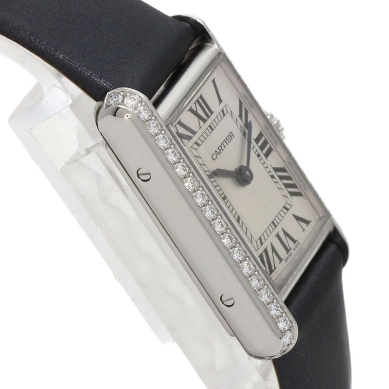 Cartier W4ta0016 Tank Mast De Cartier SM Wristwatch SS Leather Ladies