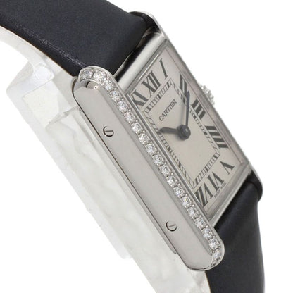 Cartier W4ta0016 Tank Mast De Cartier SM Wristwatch SS Leather Ladies