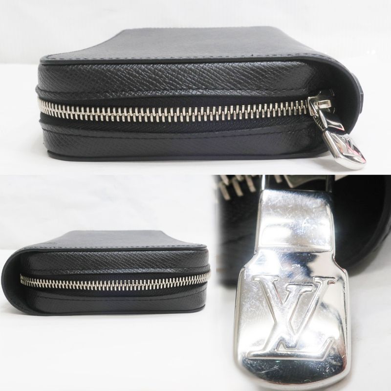Louis Vuitton Long Wallet Taiga Zippi-xl Noir Black M44275 RFID