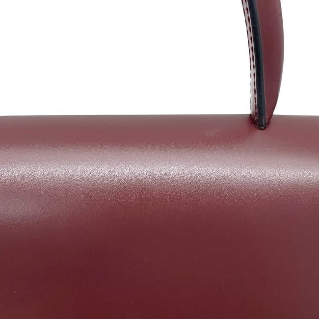 Cartier Handbag Bordeaux Must Excellent Condition Leather Preowned Cartier
