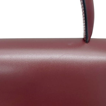 Cartier Handbag Bordeaux Must Excellent Condition Leather Preowned Cartier