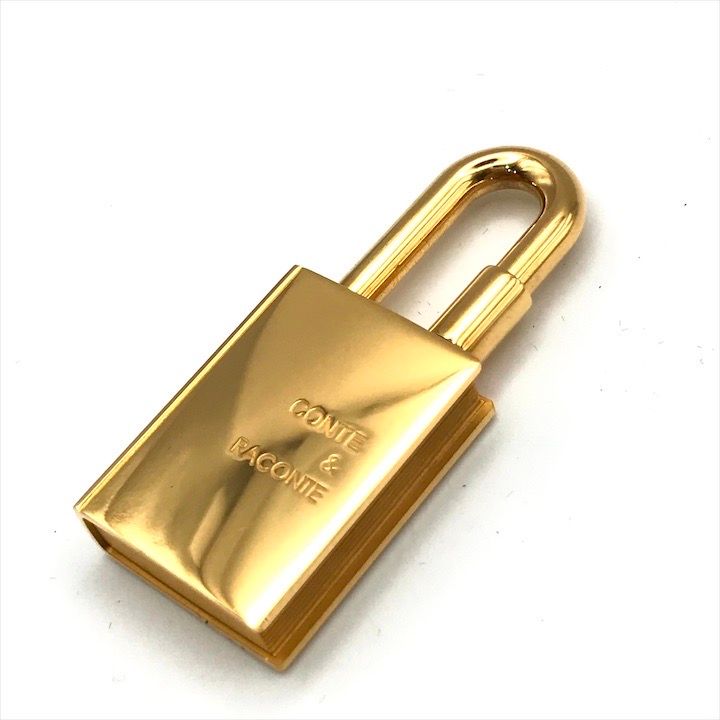 Hermes Cadena Book Motif Limited Gold Small Items 