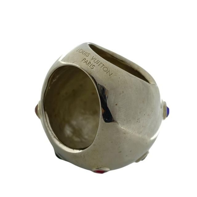 Louis Vuitton Ring Planet Strass Cocktail Ring Accessory Small Metal Rhinestone