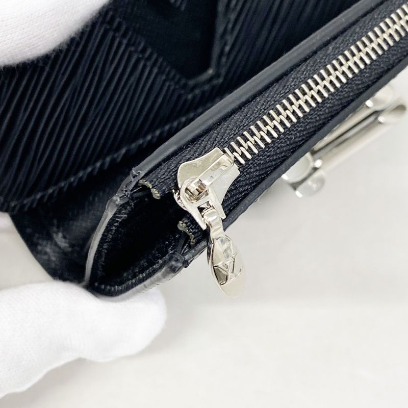 Louis Vuitton Epi Portefeuille Twist Compact M64414 Noir Men's Trifold Wallet