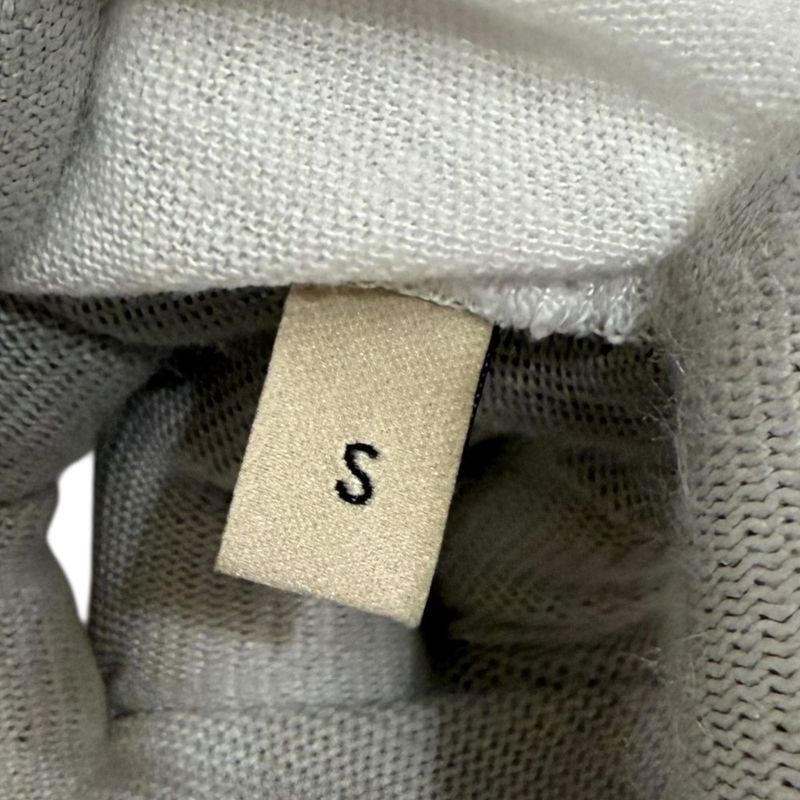 Gucci Michele Period Short Sleeve V-Neck T-Shirt Cut and Sewn Size S White