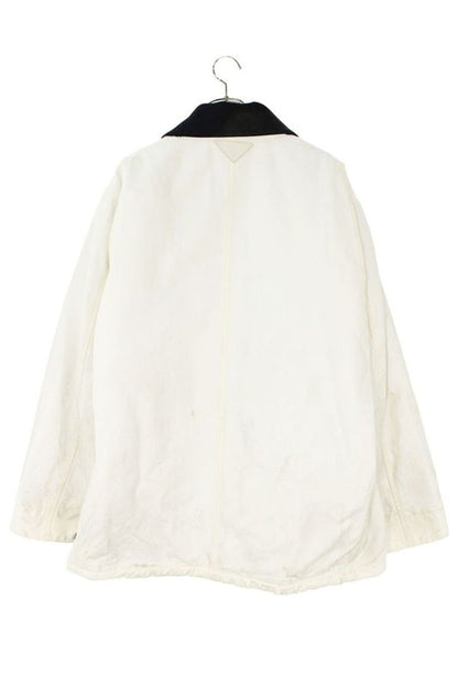 Prada 24AW Sgc675 Used Oversized Cotton Work Denim Jacket Men's S