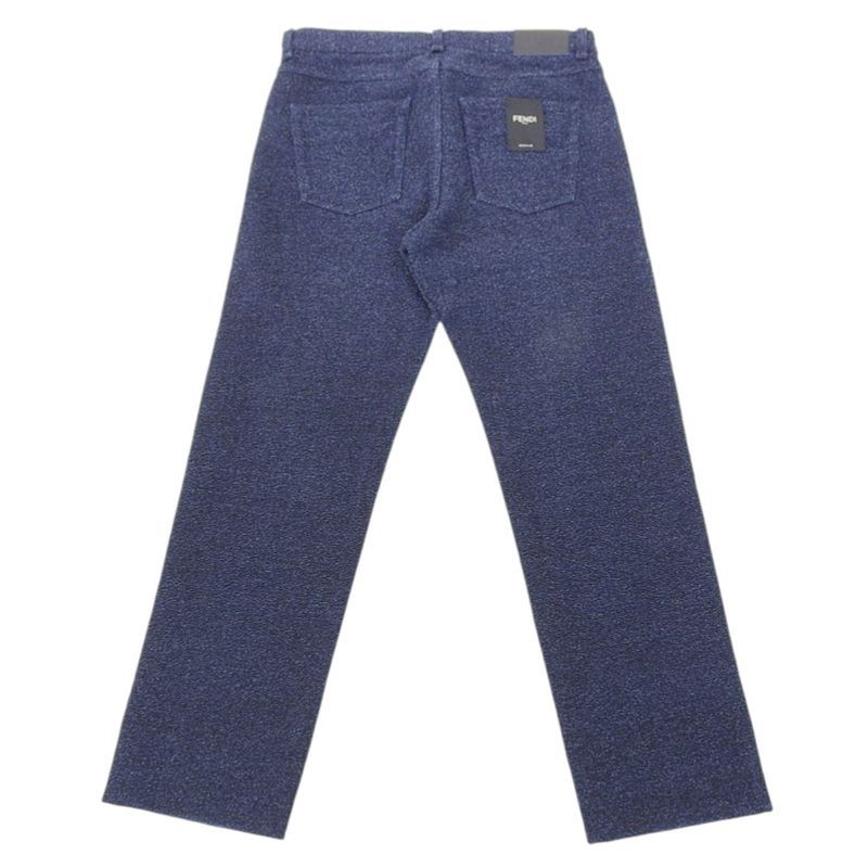 Fendi 2024item Tweed Back Logo Pockets Straight Pants 33 34 Men's 24AW