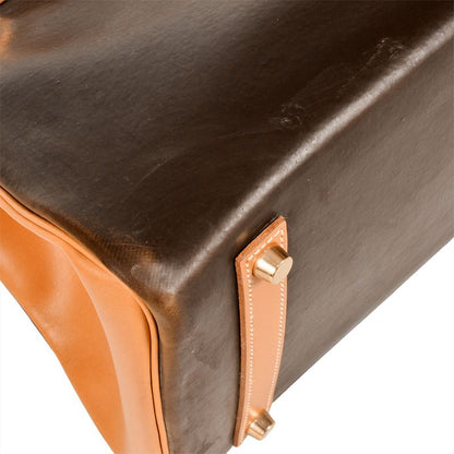 Hermes Birkin 35 Handbag Amazonia Vache □C Engraved Dark Brown Gold Hardware