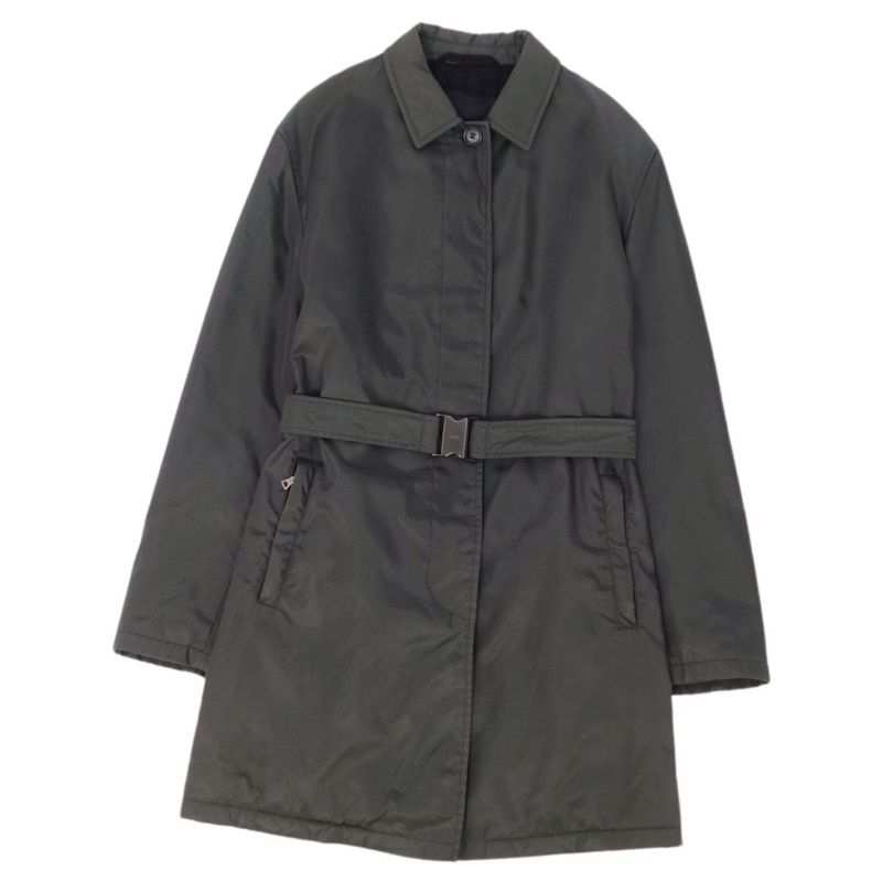 Prada Jacket Coat Long Sleeve Long Sleeve Nylon Be