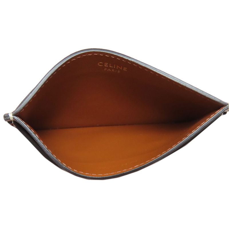 Celine Triomphe Card Case Leather Women