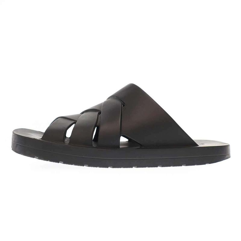 Bottega Veneta 23ss Mule Rubber Sandals Black 42