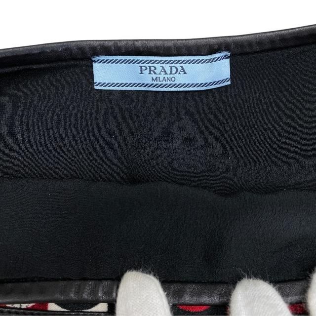 Prada Skirt Bottoms Knee-length Skirt Total Pattern Rayon Multicolor [size 38]