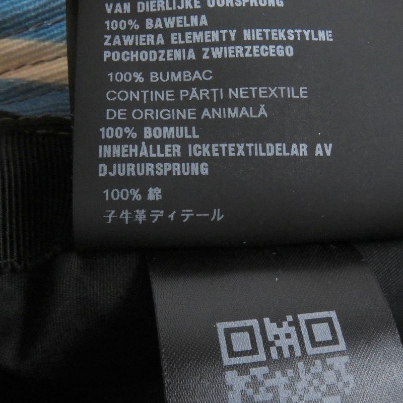 Prada 2hc137 Stripe Triangle Logo Triangle Plate Bucket Hat Orange Multicolor