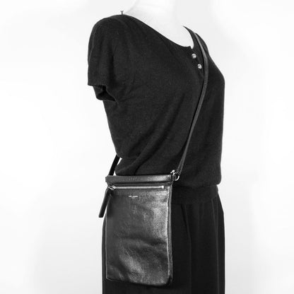 Saint Laurent Paris Sakosh 581697 1ge0e 1000 NERO Leather Black Unisex Shoulder