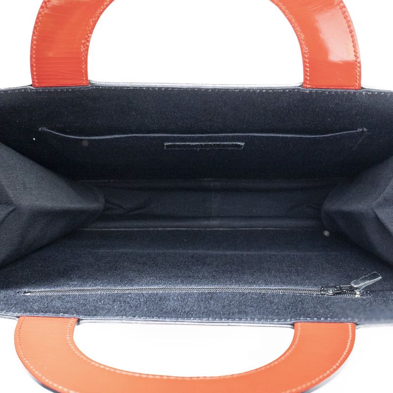 Chanel Rare Vintage Coco Mademoiselle Short Handle Print Tote Red White Black