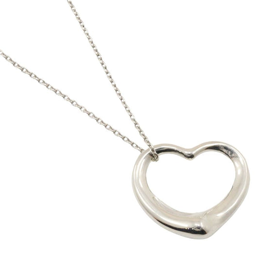 Tiffany & Co Open Heart Medium Silver 925 Ladies 9.6g Necklace