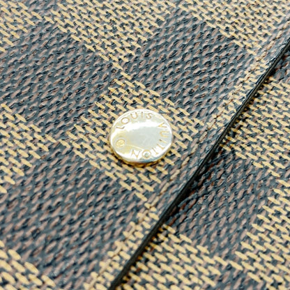Louis Vuitton Damier Pochette Porte Monet Credit Bifold Wallet N61734 Brown