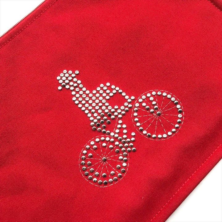 Hermes Velocipedist Bicycle Flat Pouch Red