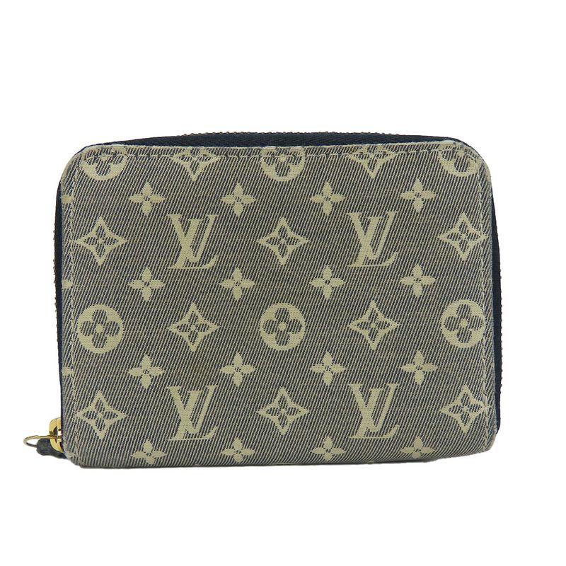 Louis Vuitton Coin Case Coin Purse M63004 Monogram Idylle Ankle Navy Gold
