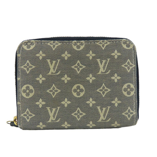 Louis Vuitton Coin Case Coin Purse M63004 Monogram Idylle Ankle Navy Gold