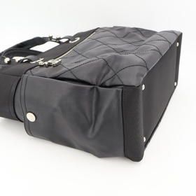 Chanel Paris Biarritz Tote GM Coco Mark Tote Bag Coated Canvas Black A34210