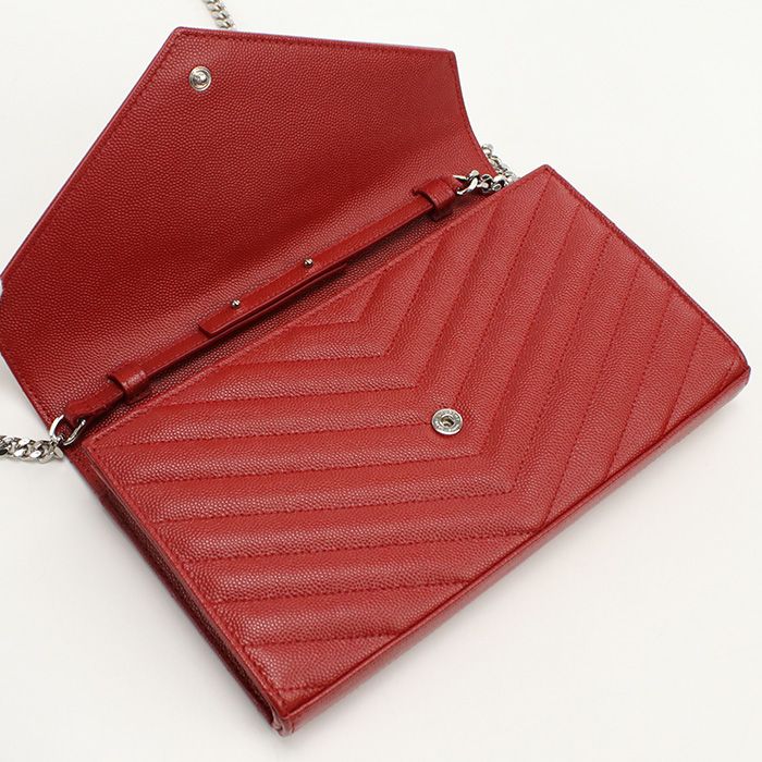 Saint Laurent Classic Cassandra Sl90027 Chain Wallet Calf Classic Chain Wallet