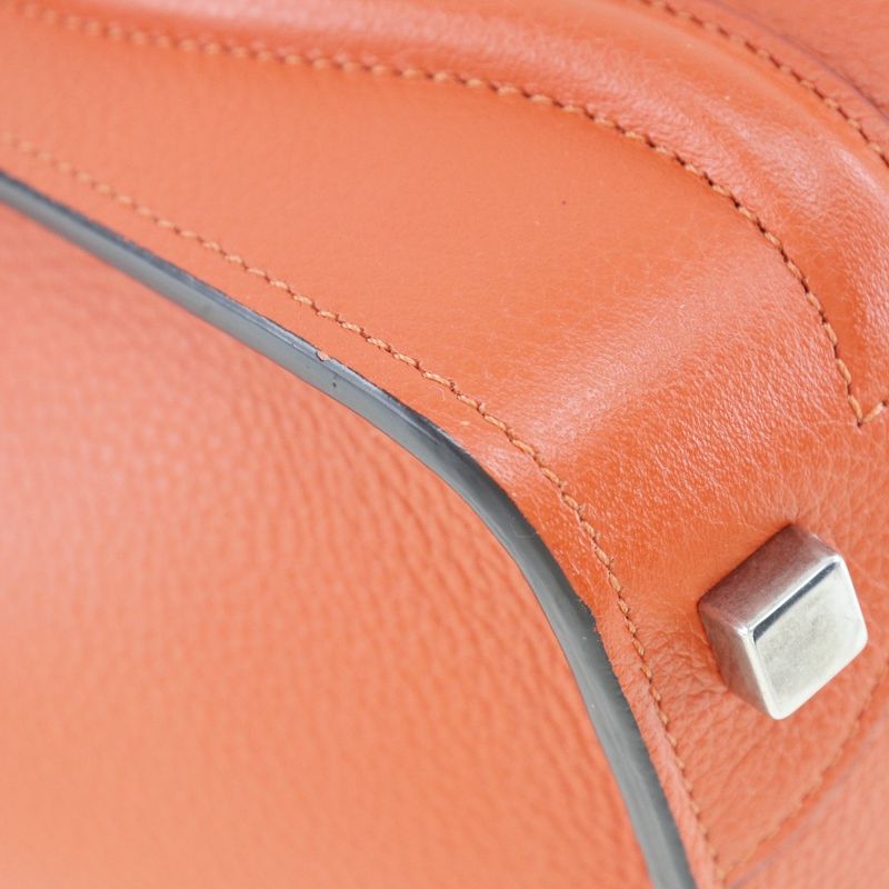 Celine Luggage Micro Shopper 167793dru.27 Leather Vermilion Ladies Handbag