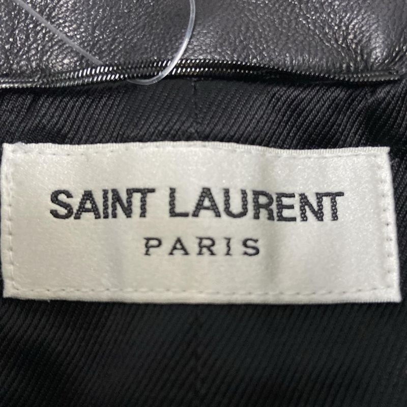 Saint Laurent Paris Miniskirt Size F40 Women - 445441 Black Miniskirt/leather