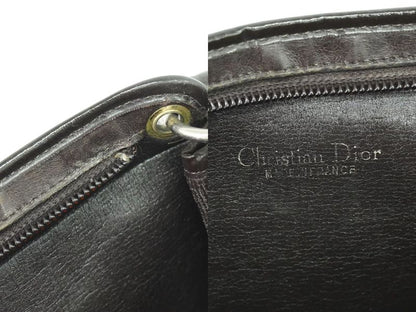 Authentic Christian DIOR Trotter Shoulder Bag Canvas Brown Trotter Bag Pre-owned