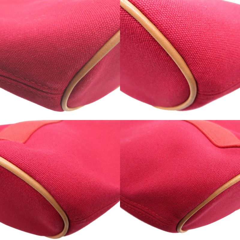 Hermes Palmyre Canvas Rouge Vif Prune Pouch 0179 Hermes